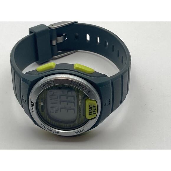 Timex Ironman Triathlon Mens Womens Watch 38mm Timer Alarm WR Indiglo Day Date - Picture 7 of 12